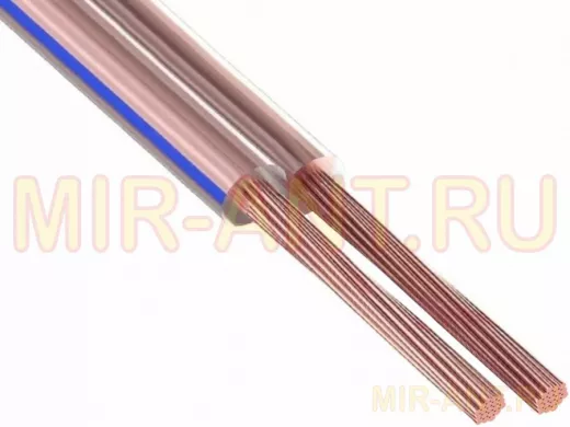 Кабель акустический прозрачный 2х2,5 мм.кв. 