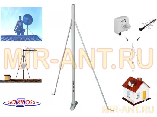 Кронштейн для антенны на любую крышу 