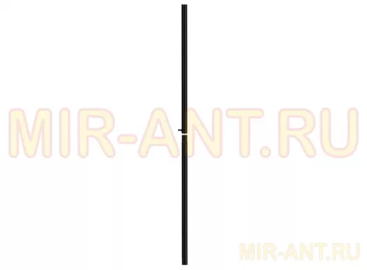 "PODPORA   VYSOKY" ЧЁРНЫЙ столбик-опора забора высотой 2 метра, разборная, диаметр 50мм