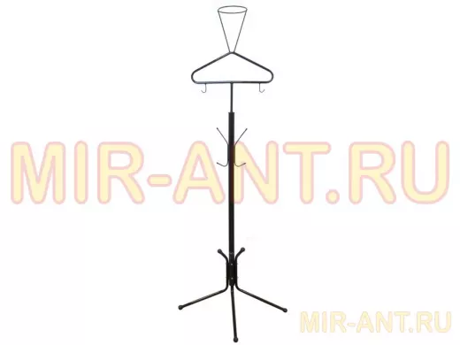 Вешалка напольная "ARMOUR-1 VIP" чёрная держатель шапки, плечики, крючки для  брюк и сумки