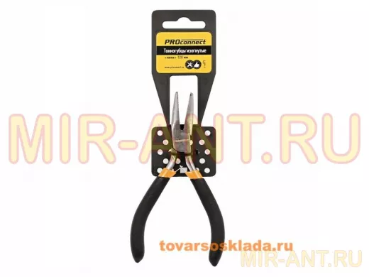 Инструмент тонкогубцы изогнутые "мини" 120 мм