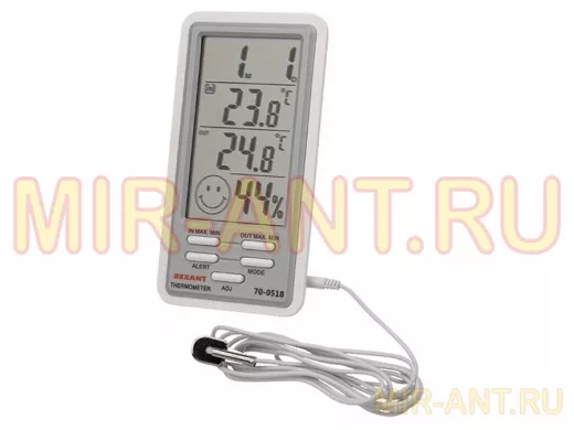 Meteo-Station, метеостанция комнатно-уличная с выносным датчиком и измерением влажности