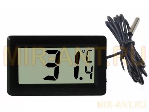 Термометр  с выносным зондом, встраиваемый электронный с дистанционным датчиком температуры