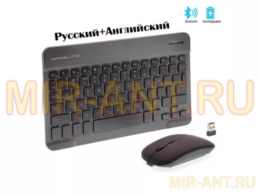 Беспроводной комплект клавиатура+мышь Орбита OT-PCM67 Черная  (Bluetooth)