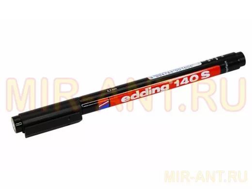 Маркер  E-140  permanent  0.3мм (для пленок и ПВХ) чёрный