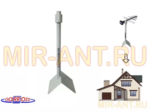 Кронштейн антенный на конёк крыши 