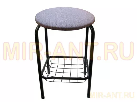 Табурет с подставкой для ног и корзинкой для вещей 