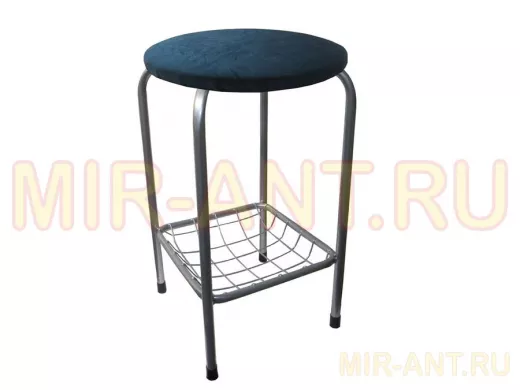 Табурет с подставкой для ног и корзинкой для вещей 