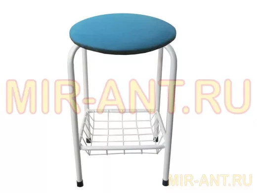 Табурет с подставкой для ног и корзинкой для вещей 