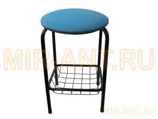 Табурет с подставкой для ног и корзинкой для вещей 