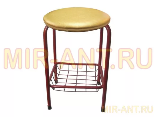 Табурет с подставкой для ног и корзинкой для вещей 