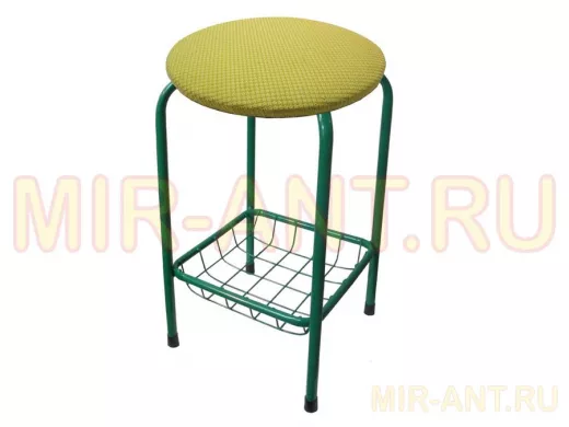 Табурет с подставкой для ног и корзинкой для вещей 