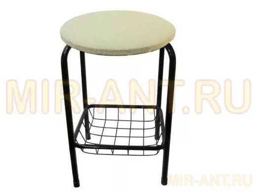 Табурет с подставкой для ног и корзинкой для вещей 