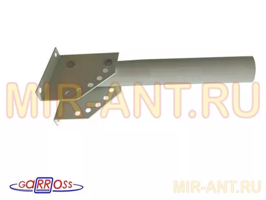 Кронштейн для прожектора "КОБРА-3-211010" серый настенный с наклоном, вылет 0,35м, диаметр 51мм