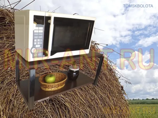 Кронштейн для микроволновки, 27см черный 