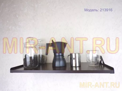 Полка для микроволновки со звездами "КЕДРОПА-213916" размер 60х30х8 см, венге