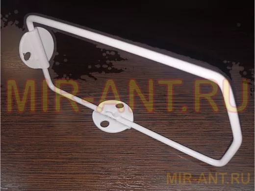 Кронштейн (К СТЕНЕ) для полки, высота 7см, вылет 15,4см, серый "ПАПАОС 214450" треугольный