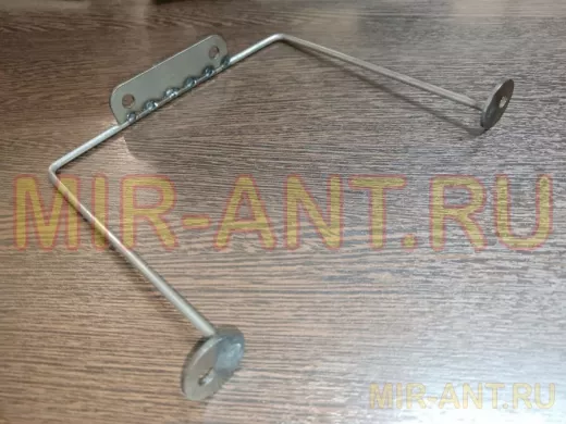 Кронштейн для подвесной полки, высота 15см, ширина 17см, черный НАБОР 1шт 