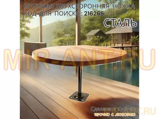 Прочная двусторонняя стальная ножка для стола, высота 25 см, черная, 1шт, диаметр 22мм LOFTOM 216265