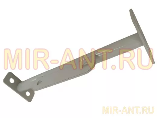 Кронштейн для скрытого крепления полок и панели, 12х165мм, серый, 1шт 
