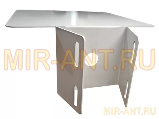 Кронштейн с козырьком для крепления поворотной видеокамеры на столб 