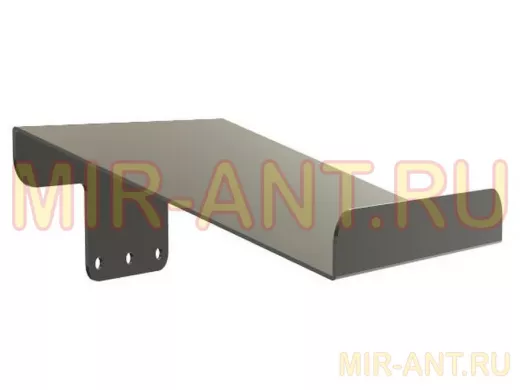 Козырёк для камер видеонаблюдения "IPAHD-91BK-216851" черный для кронштейнов IPAHD,сталь 2мм,19х20см