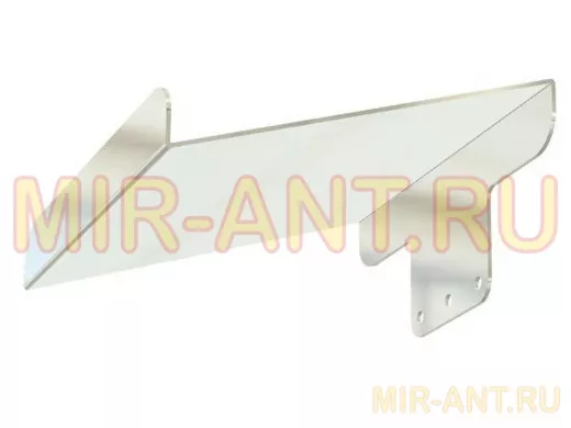 Козырёк для камер видеонаблюдения "IPAHD-91SL-216852" серебристый для кронштейнов IPAHD, 2мм,19х20см