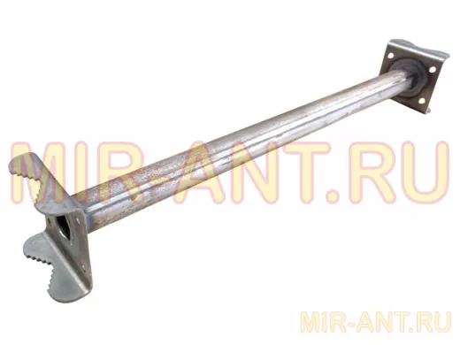 Кронштейн для параллельных труб диаметром от 15 до 51мм длина  50см "HIWOLL-217077" стальной, серый