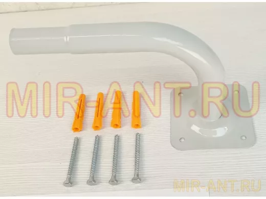 Поручень пристенный для зданий, длина  23см вылет 16см,1 опора 