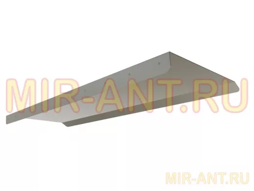 Козырёк для защиты электрощита от дождя "POHER-217431" серый, ширина 120 см, вылет 40 см, сталь 2 мм