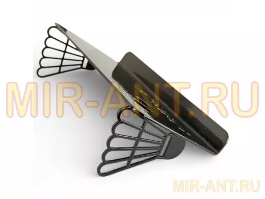 Держатель бадминтонный подарочный для планшета или двух телефонов, 20х10см, черный "БАДМИН-217463"