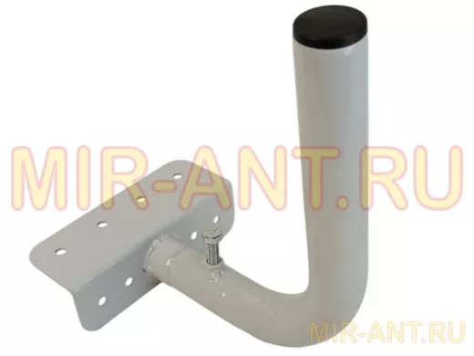 Кронштейн антенный на торец крыши, поворотный, вверх 50 см, 5х15см "ТОРЕЦКРЕП-217483" серый, 32мм