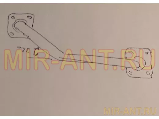 Поручень, угол 35гр, правый, 80см 