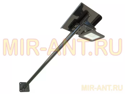 Кронштейн с козырьком для прожектора к стене, вылет 1 метр, диаметр 32мм 