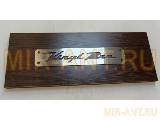 Зеркальная нержавеющая модель 2мм "НержПерсона-218148" табличка Vinil Bro с 4 отверстиями