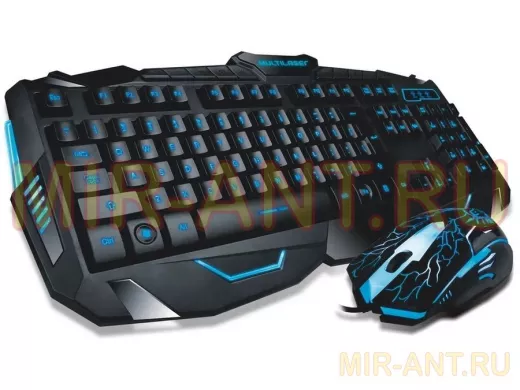 Проводной комплект клавиатура+мышь V100