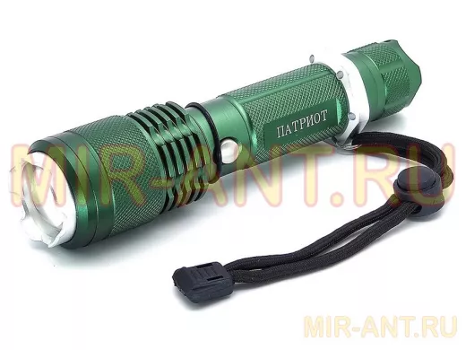 Фонарь  ручной Патриот SL-TS20 (1L, 18650.,ZOOM)/10/60