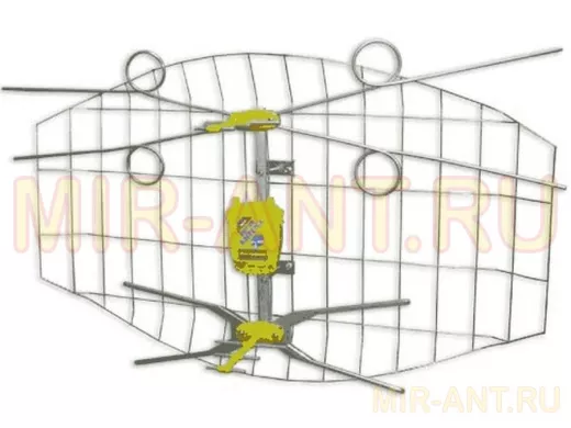 Телевизионная антенна ASP-4  "Локатор" с корпусом для усилителя