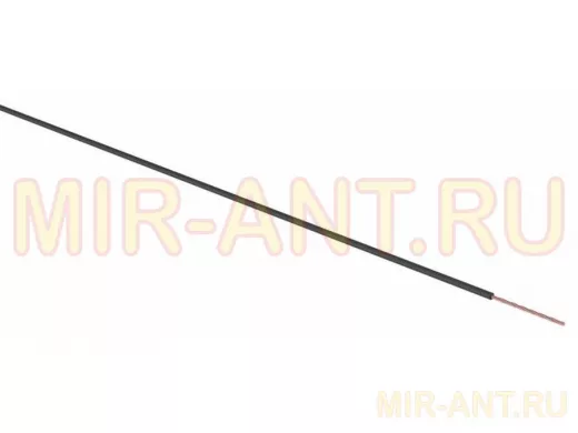 Провод ПГВА 1 х 1.50мм.кв., (бухта 100м), ЧЕРНЫЙ  REXANT