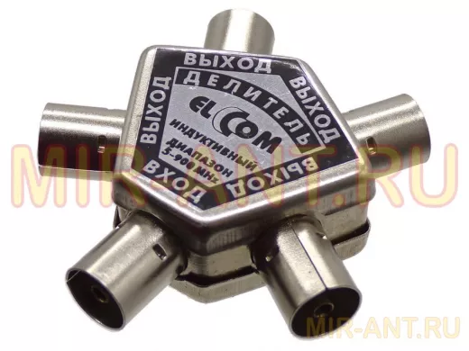 Разветвитель телевизионный на 4 вых. PT-3 Elcom   на 4 ТВ