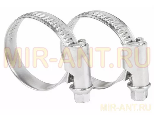 Хомут червячный цинк  16-27 мм "ABI-27454"