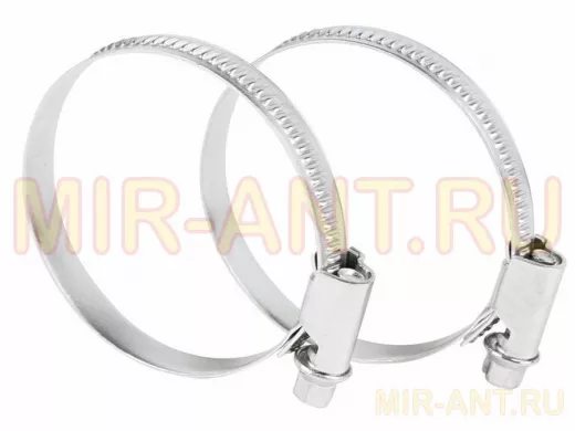 Хомут червячный цинк  40-60 мм 