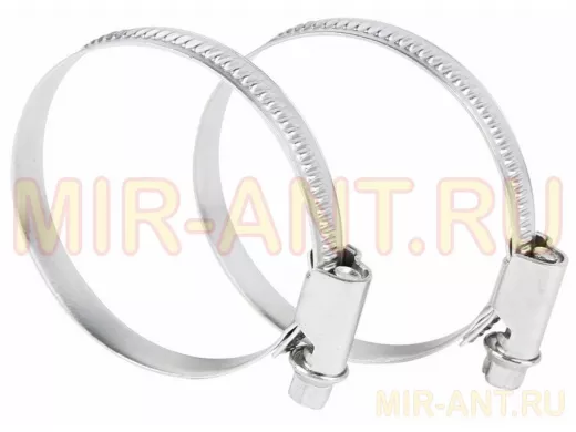 Хомут червячный цинк  50-70 мм 
