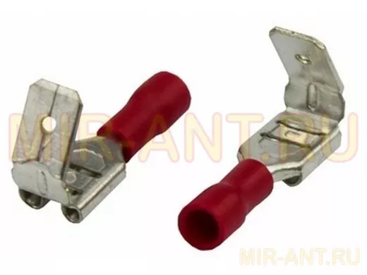 Клемма плоская изолированная гнездо 7.4 мм+штекер - 6.3 мм 0.5-1.5 мм.кв.РПи-О 1.5-(6.3)/РПИо1.5-7.5