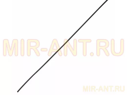 Клеевая 6.0 / 1,5мм (4:1) 1м термоусадка  черная  REXANT