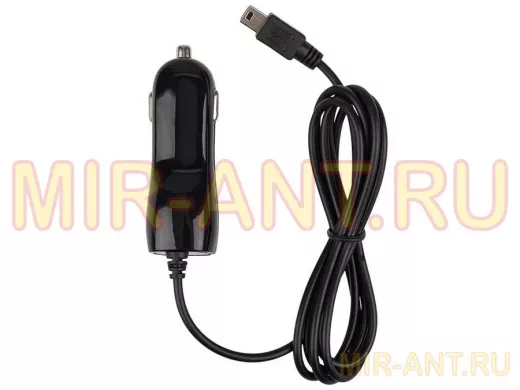Автозарядка в прикуриватель microUSB (АЗУ) (5 V, 1000 mA) шнур спираль 1.2 м черная REXANT