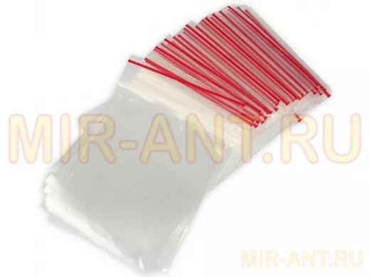 Пакет с защёлкой (замком)  100х150мм "PKT-30959" грипперы с заст Zip-Lock 100шт 35мкм цена за1шт