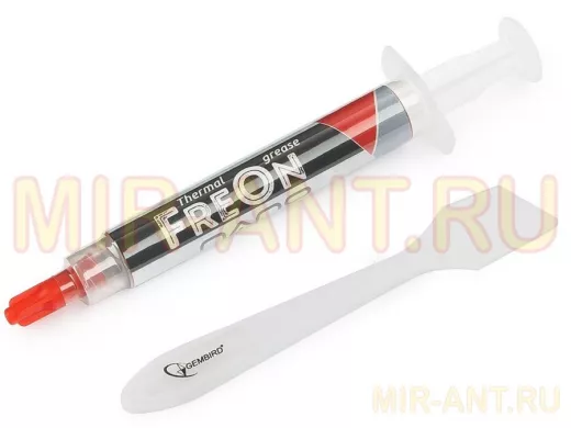 Термопаста Gembird FreOn Nano GF-31-1.5 для радиаторов, 1,5 г, шприц GF-31-1.5