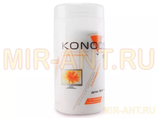 Салфетки KBF-100  для ЖК-экранов в банке, 100 шт. KBF-100