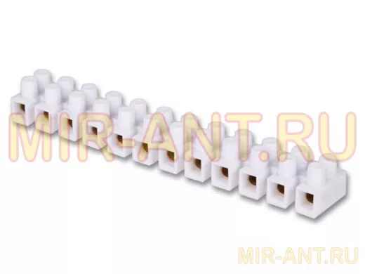 Клеммная винтовая колодка Терминал 12-полюсная. Для провода 12мм.кв. 1шт